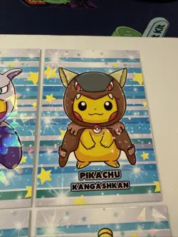 Rare Cracked Ice Pokemon Card Database Christmas Set Poncho Pikachu FULL SET! - Image 4