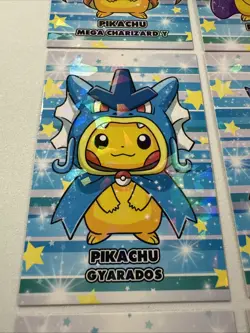 Rare Cracked Ice Pokemon Card Database Christmas Set Poncho Pikachu FULL SET! - Image 5