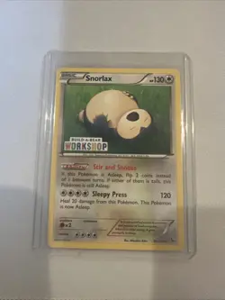 2014 Snorlax 80/106 Pokemon Card XY Flashfire 130 HP Colorless Basic Rare - Image 1