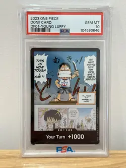 PSA 10 DON!! Card DF01 Young Luffy 2023 Devil Fruits Collection 1 One Piece Don - Image 3