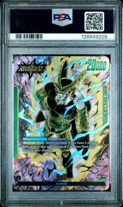 2024 DRAGON BALL SUPER CARD GAME FUSION WORLD BLAZING AURA #FB02-070 CELL PSA 10 - Image 2