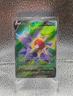 Pokemon Starmie v TCG Full Art Holo Card Sword & Shield Astral Radiance 166/189 - Image 1