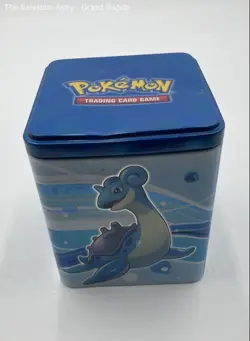 Pokemon TCG Multicolor Collectible Stacking Tin Trading Card Game With Case - Image 1
