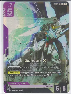 Gundam X - GD02-053 LR Gundam Card Game - Near Mint/Mint - Image 1