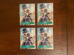 SET OF 4 Regular card, NOT winner Sabo OP09-027 (3rd Anniversary) Pre-release - Image 1