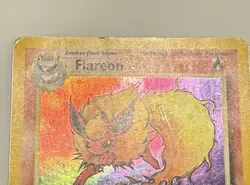 Flareon 3/64 Holo Rare Jungle Set Unlimited Pokemon Card WotC 1999 - Image 3
