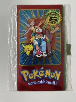 Pokemon Topps Supersize Chrome Card Set 5 Cards - Image 1