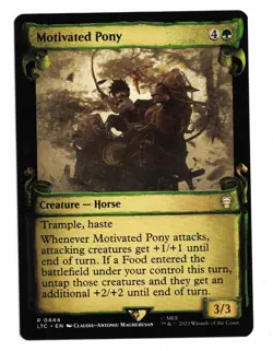 Magic the Gathering MTG Card: Motivated Pony Showcase Scrolls #0447 LTC Rare! NM - Image 1