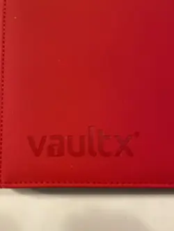 Vault X Fire Red 12-Pocket Exo-Tec Zip Binder 480 Cards Open Box - Image 3
