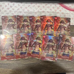 SEALED ! Promo One Piece CARD Treasure Booster Monkey.D.Luffy ST10-006 SR X10 - Image 1