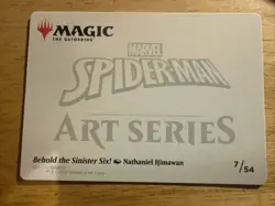 Spider-Man MTG Behold The Sinister Six Art Series Card 7/54 Marvel - Image 2