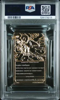 1999 BURGER KING POKEMON GOLD CARDS CHARIZARD PSA 7 - Image 2