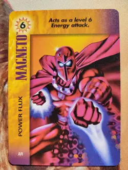 OverPower PowerSurge Marvel Fleer 1995 Magneto Power Flux Special Card Rare NM - Image 1