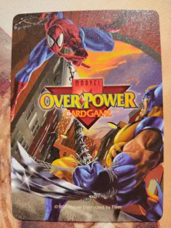 OverPower PowerSurge Marvel Fleer 1995 Magneto Power Flux Special Card Rare NM - Image 2