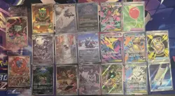 Pokemon Card Lot of 30 NM Or Better IR, Promo, Full Art & EX No Duplicates - Image 1