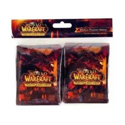 world of warcraft deathwing deck protector sleeves gaming cards 80ct - Image 1