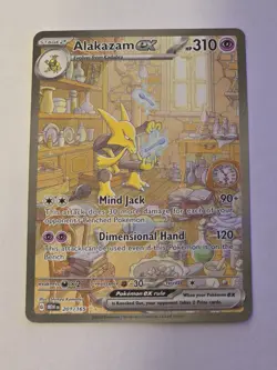 Pokemon TCG Alakazam EX 151 Holo Card Scarlet & Violet 201/165 LP - Image 1