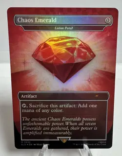 Chaos Emerald (Lotus Petal) Red 7032 Secret Lair Drop Foil MTG - Image 1