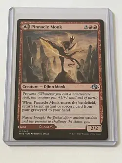 Pinnacle Monk / Mystic Peak - 246 - Foil - MH3 - NM - MTG - Image 1