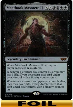 1x - Meathook Massacre II - FOIL #108 - Duskmourn: House of Horror - NM MTG - Image 1