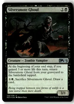 MTG - Silversmote Ghoul 122 foil Near Mint Core Set 2021 - Image 1