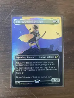 Haliya, Guided by Light (289) Borderless, Magic MtG, Edge of Eternities, Foil - Image 1