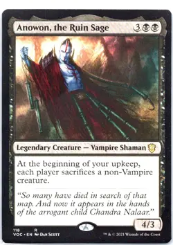 #118 Anowon, the Ruin Sage Commander: Innistrad: Crimson Vow Rare - Image 1