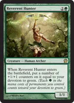 Reverent Hunter x4 - Theros - Light Play, English - Theros - Image 1