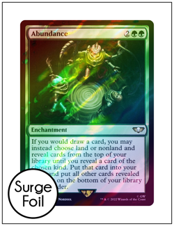 1x Abundance, Surge Foil, Warhammer 40k, Magic MTG NM - Image 1
