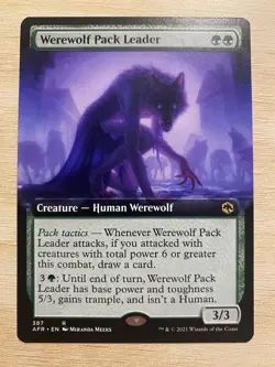 Werewolf Pack Leader 387 MTG Adventures in the Forgotten Realms Magic - Image 1