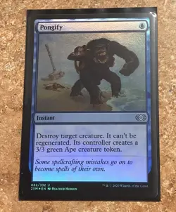Pongify Instant Foil Magic the Gathering 062/332 U 2XM*EN Heather Hudson 2020 - Image 1