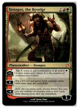 MTG Xenagos, the Reveler - Theros Lightly Played English - Image 1