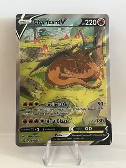 Pokemon TCG Charizard v SWSH260 Sword & Shield Promo Ultra Rare NM Condition - Image 1
