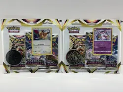 Pokemon TCG Astral Radiance 3-Pack Blister Lot 2x Sylveon + Eevee Promo Sealed - Image 1