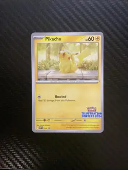 Pikachu Illustration Contest 2024 214 Black Star Promo Pokemon TCG NM - Image 1