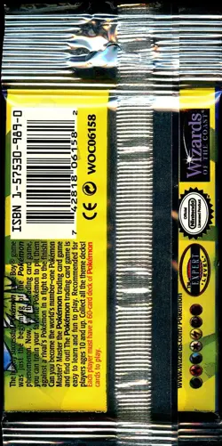 BASE SET (Venusaur Art) SEALED HANGER/LONG CRIMP Booster Pack WOTC Pokemon Cards - Image 4