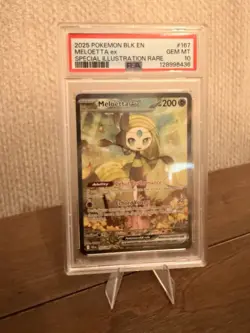 Pokemon TCG Meloetta Ex 167/086 Black Bolt Special Illustration Rare PSA 10 - Image 1