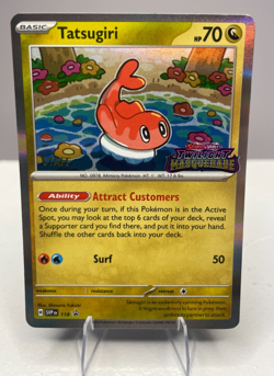 Tatsugiri - 118 Twilight Masquerade Prerelease STAFF Pokemon SVP 118 NM - Image 1