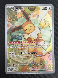 Pokemon TCG Prismatic Evolution Eevee 173 Black Star Promos Illustration VLP - Image 1