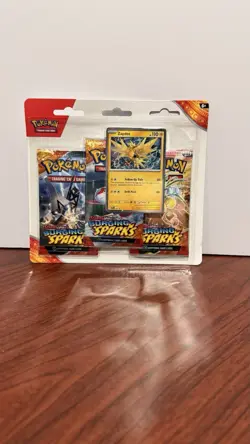 Pokemon TCG Scarlet & Violet Surging Sparks 3x Booster Pack Bonus Zapdos!! - Image 1