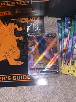 Pokemon Champions Path Elite Trainer Box (ETB) Opened W/Promo Charizard *read - Image 1