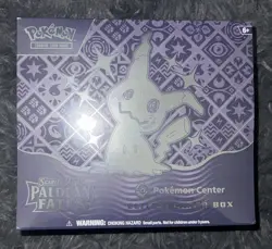 Pokemon Center Paldean Fates ETB Elite Trainer Box SEALED NEW - Image 1