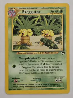 Pokemon TCG Exeggutor Southern Islands 13/18 Promo HP - Image 1