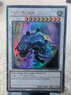 YuGiOh! Mist Wurm HAC1-EN166 Ultra Rare 1st Ed - Image 1