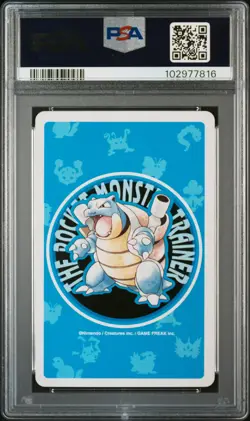 1998 POKEMON BLUE VERSION PLAYING CARDS 10 OF HEARTS #141 KABUTOPS PSA 10 - Image 2