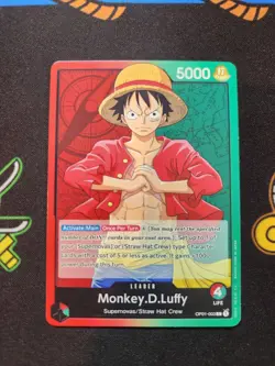 EXACT CARD PICTURED Monkey Luffy Lead OP01-003 One Piece TCG Romance Dawn Non-F - Image 1
