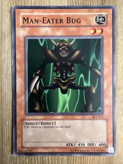 Yu-Gi-Oh TCG Card Heavily Played Man-Eater Bug SYE-017 - Image 1