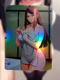 Kushina Uzumaki Naruto Anime Waifu Sexy Goddess Doujin Lewd Hentai Card - Image 1