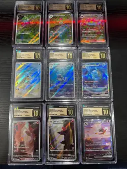 CGC Pr 10 Charizard Venusaur Blastoise EVOs Set 9 Pokemon Card 151 Japanese sv2a - Image 1