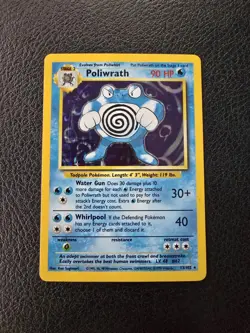 1999 Pokemon Base Set Unlimited Vintage Holo Lot Of 3 Cards Poliwrath Hitmonchan - Image 2